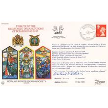 Belgium WW2 Resistance Organizations RAF Escaping Society Survivor RARE Hand Sig