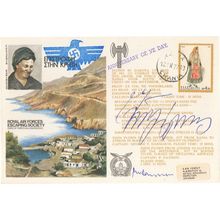 RAF Escaping Society Greece Greek Swastika Rare Ltd 36 Hand Signed FDC
