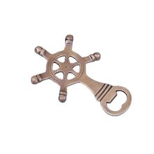 Pack Of 2] Antique Brass Ship Wheel Bottle Opener 5"