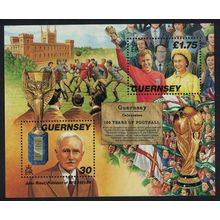 Guernsey 150th Anniversary of Cambridge Rules for Football MS 1998 MNH SG#MS780