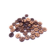 15mm Coconut Shell Buttons Brown 2 Hole Sewing Scrapbooking Knitting Cardigans