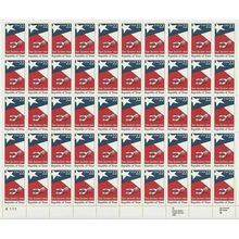San Jacinto Republic of Texas Sheet of 50 - 22 Cent US Postage Stamps Scott 2204