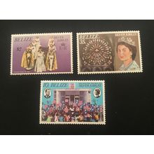 ICOLLECTZONE Belize 383-385 VF NH Royalty