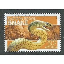AUS 2006 50c 'DANGEROUS AUSTRALIANS - SNAKE' FINE USED (EBID34-522)
