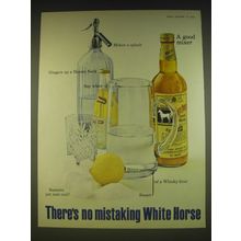 1963 White Horse Scotch Ad - There's no mistaking White Horse