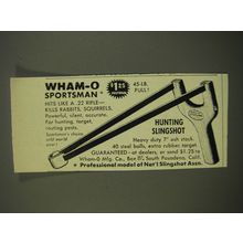 1951 Wham-O Sportsman Hunting Slingshot Advertisement