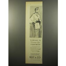 1950 Best & Co. Wool Cover-Up Advertisement - It's a Best-success