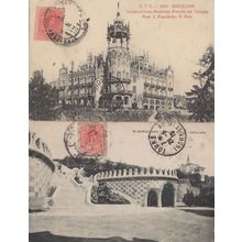 Barcelona Construcciones Modernas 2x Antique Spanish Postcard s