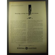 1953 General Electric Ad - Hurrying a young man into success