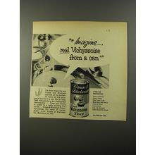 1954 Crosse & Blackwell Cream Vichyssoise Soup Ad - Imagine real Vichyssoise