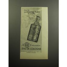 1957 No. 4711 Kolnisch Eau de Cologne Advertisement - the continental habit