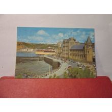UNIVERSITY FROM THE CASTLE, ABERYSTWYTH used postcard Colourmaster 1985 pm =
