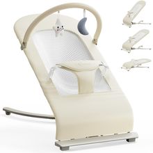 3-In-1 Portable Baby Bouncer & Rocker Chair for Newborn to Toddler - 4 Adjustabl