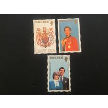 ICOLLECTZONE Belize 551-553 VF NH