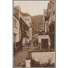 High Street, Clovelly, Devon, 1927 - Judges RP Postcard