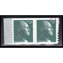 Used 3617 23c George Washington Fine Pair PA3826