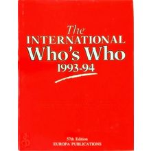 The International Who's Who 1993-94 - Various Authors