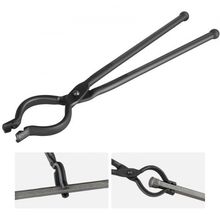 Blacksmith Tongs, 18 V-Bit Bolt Tongs, Carbon Steel Forge Tongs with A3 Stee...