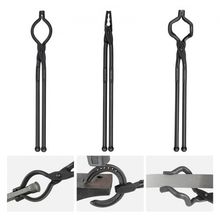 Blacksmith Tongs, 18 3 PCS, V-Bit Bolt Tongs, Wolf Jaw Tongs and Z V-Bit Ton...