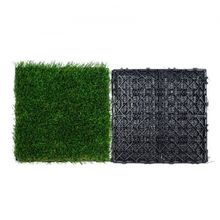 Artifical Grass Tiles Interlocking Turf Deck Set, 18 Pack - 12"x12", Synthet...