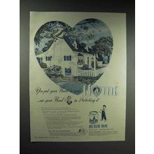1946 Dutch Boy Paint Ad - You Put Your Heart in Home