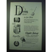 1953 Chrysler Airtemp Air Conditioning Ad - D for Dirt