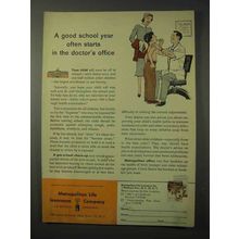 1958 Metropolitan Life Insurance Ad - Good School Year