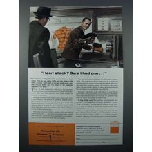 1958 Metropolitan Life Insurance Ad - Heart Attack?