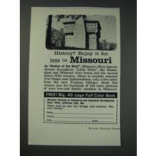 1963 Missouri Division of Commerce & Industrial Development Ad - History?