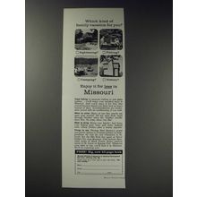 1963 Missouri Division of Commerce & Industrial Development Ad