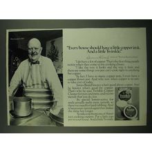 1970 Twinkle Copper Cleaner Ad - James Beard