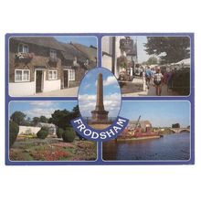 multiview, FRODSHAM, CHESHIRE. used postcard 2001 postmark =