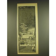 1963 Goodyear Tires Ad - When you move on wheels Goodyear makes what you need