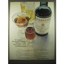 1966 Harveys Bristol Cream Sherry Ad - Is it true? Are people taking liberties