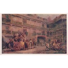 La Belle Sauvage Ludgate Hill Pub London Antique Postcard