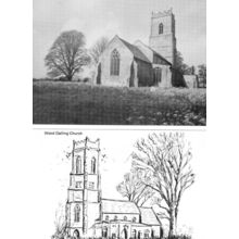 Wood Dalling Church Norfolk Painting 2x Postcard s