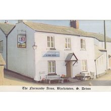 The Normandy Arms Blackawton Devon Pub Postcard