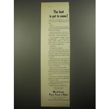 1956 Merrill Lynch Ad - The best is yet to come