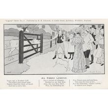 Cow Beheaded Stuck In Farm Gate Essex Disaster Postcard