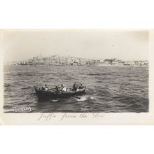 Jaffa From The Sea Beagles Jerusalem Antique Rare Postcard