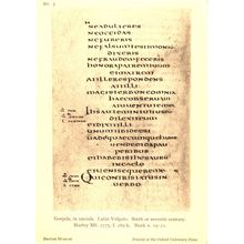 Gospels Of Mark Latin Vulgate 6th Century Manuscript Old Postcard