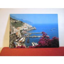PANORAMA, AMALFI, ITALY used postcard 2007 pm =