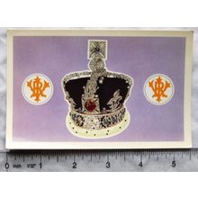 old postcard The Imperial State Crown