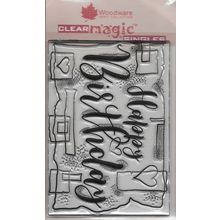 Woodware. Birthday Stamp. Stamping Cardmaking Scrapbooking Crafts