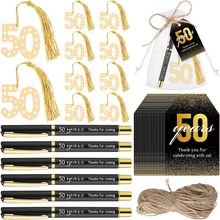 Spakon 25 Set 50Th Birthday Party Favor for Guest Anniversary Party Favor Golden