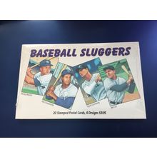 ICOLLECTZONE US UX454-57 Baseball Sluggers Booklet Postcard Set Mint (F600)