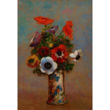 Odilon_Redon_Les_Anemones_MIA_20163358 Poster Canvas Movie Film Print A0 A1 A2 A