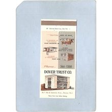 New Jersey Dover Matchcover Dover Trust Co Rt 46 At Sammis Ave Also Listin~3466