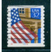 Used 2913 32c U.S. Flag Over Porch Fine CNS 33333 W0852