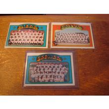 1972 Topps, 3-Team Cards, #'s, 21, 106, 262